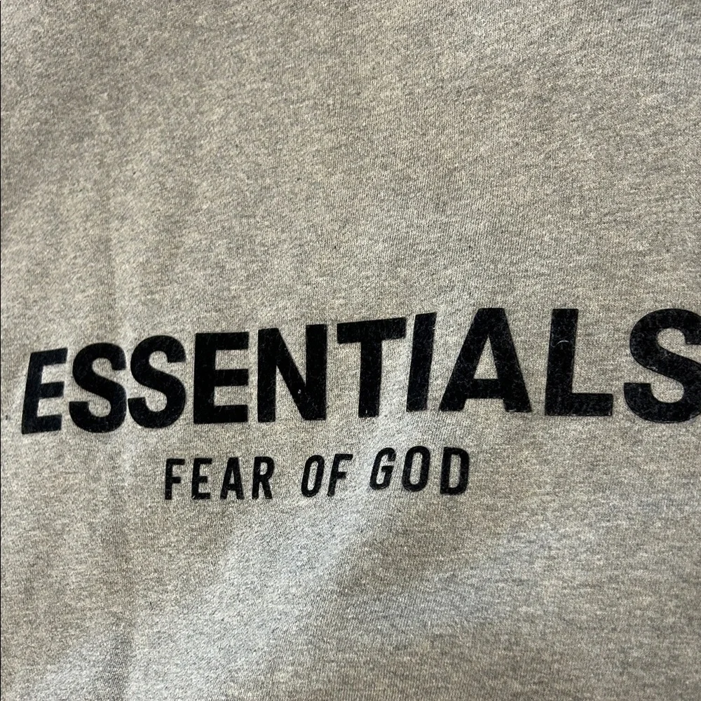 Fear of God Essentials Gray Hoodie - Picture 12 of 13